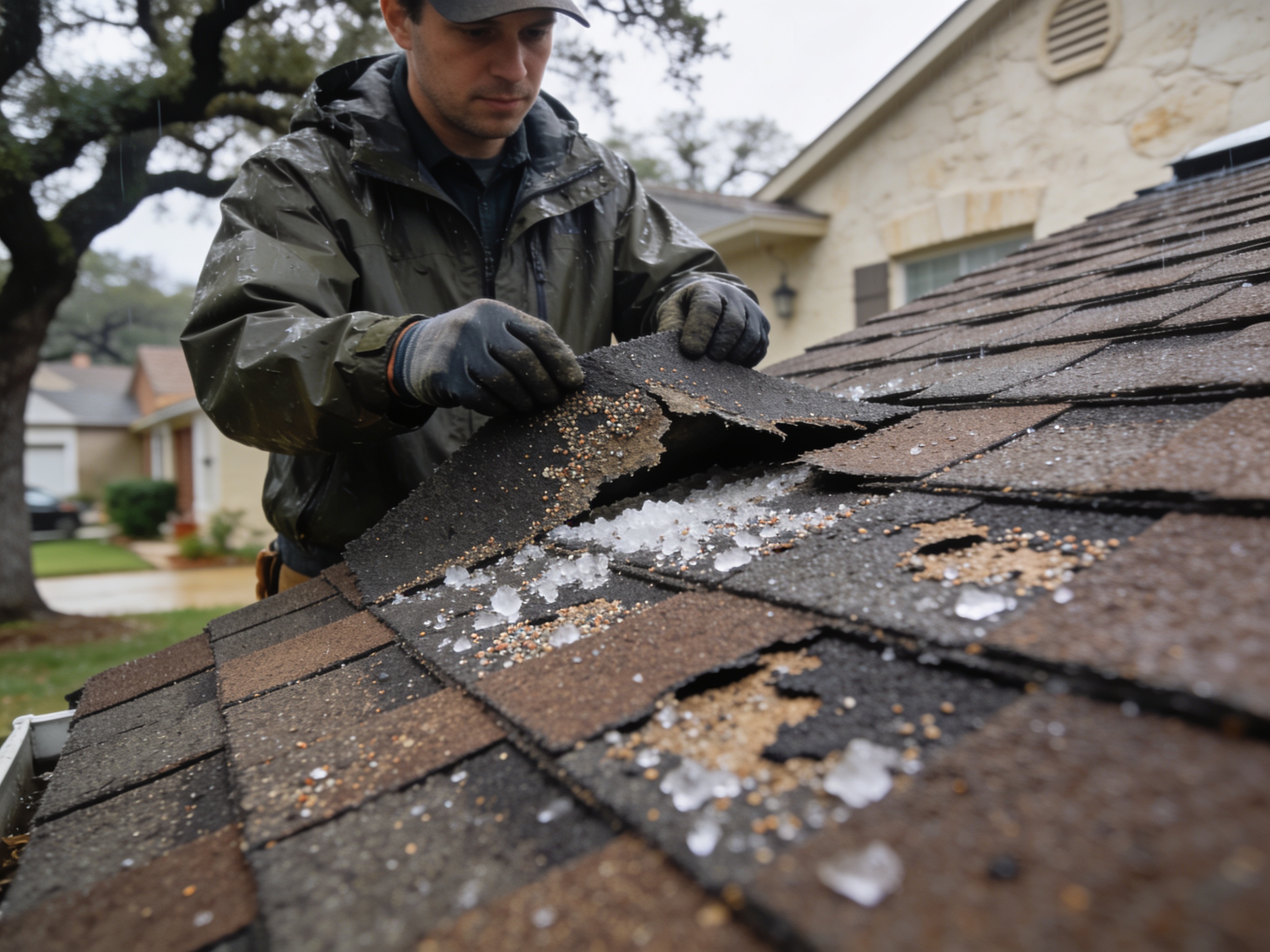 Hail Damage Roof Repair in Schertz TX